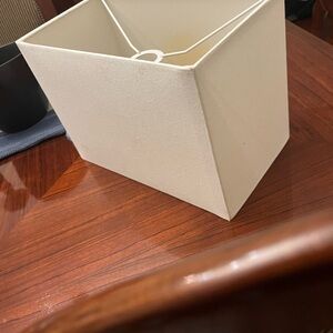 Chic White Rectangular Lampshade/ Firm price